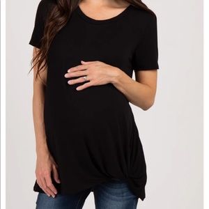 Black maternity t-shirt